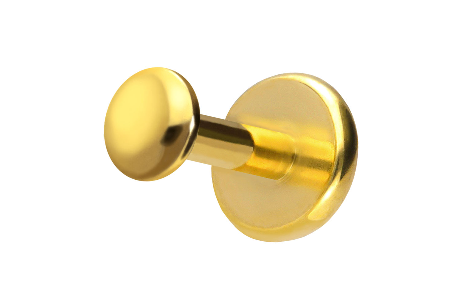 Titan Labret Piercing mit Push Fit DISC